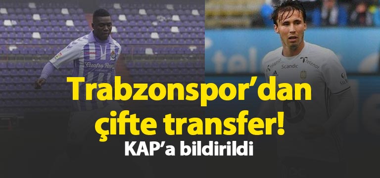 Trabzonspor’dan çifte transfer! Plaza ve Trondsen